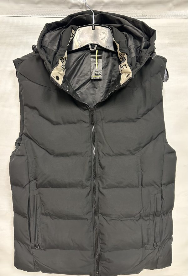 Chaleco con gorro negro - simple Nature