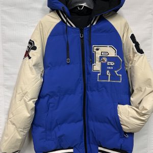 Chaqueta universitaria azul/beige - tonlion