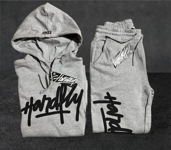 Conjunto gris melange tagking - hardfly