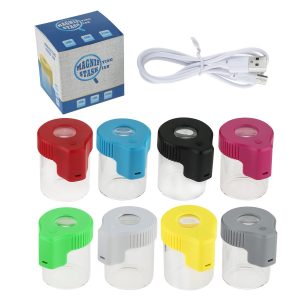 Contenedor con lupa y luz LED