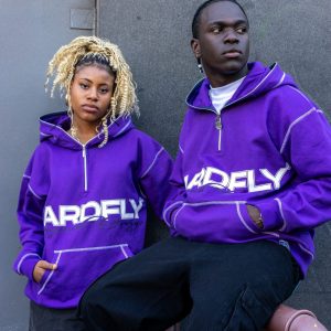 Hoodie drop aniversary 10 morado (poleron) - hardfly