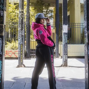 JOGGER OG´S NEGRO / FUCSIA HARDFLY pantalon