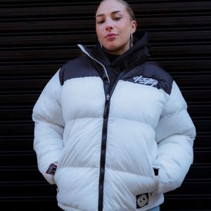 Chaqueta puffer blanco/negro - hardfly