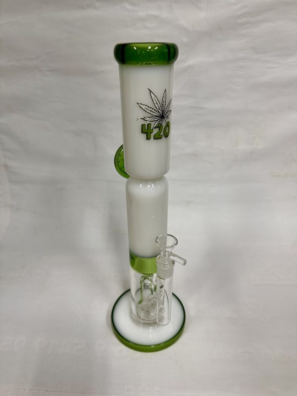 Bong inline blanco/verde