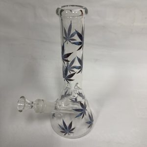 Bong beaker mediano hojas universo