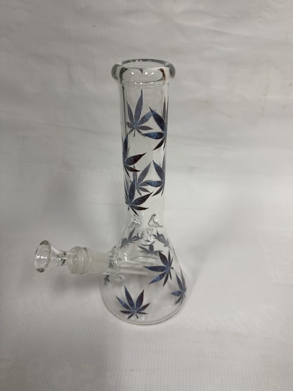 Bong beaker mediano hojas universo