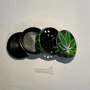 Moledor diseño verde hoja cannabis
