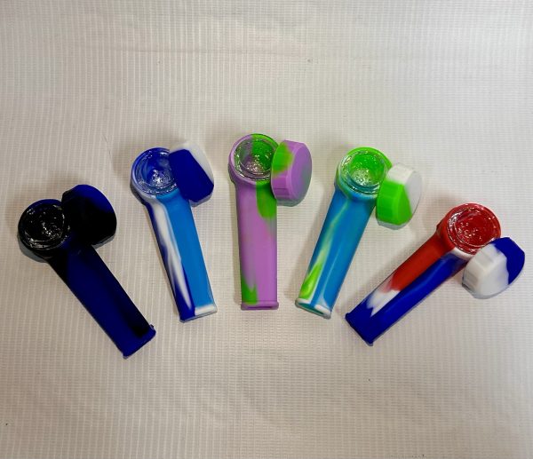 pipa silicona colores quemador Pyrex con tapa