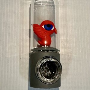 pipa silicona y vidrio pájaro