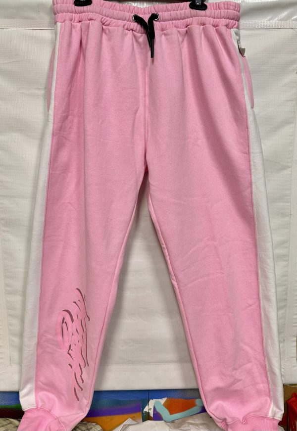 Pantalón de buzo rosa/blanco - hardfly