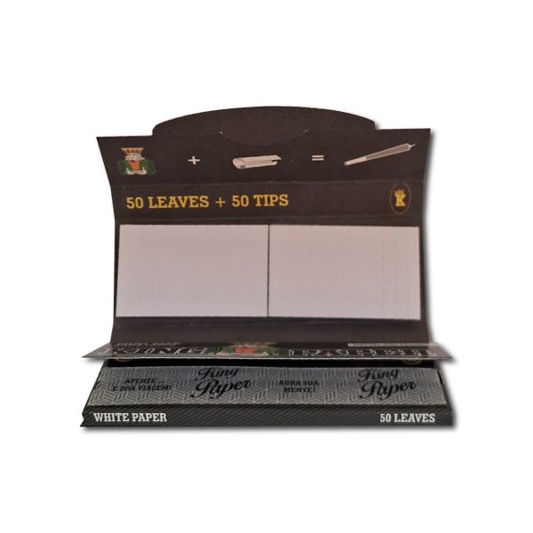 Papelillos king size + tips blanco 12,5cm - king paper