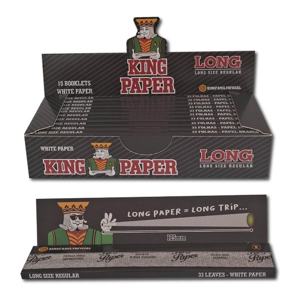 Papelillos king size blanco de 12,5cm - king paper