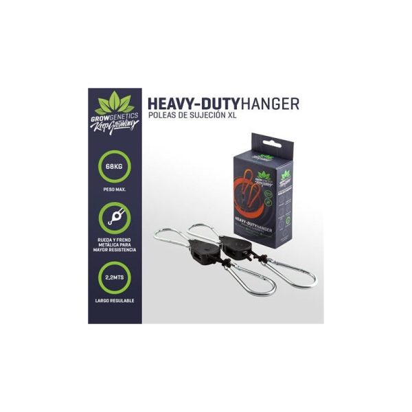 Poleas XL heavy-duty hanger 68kg - grow genetics