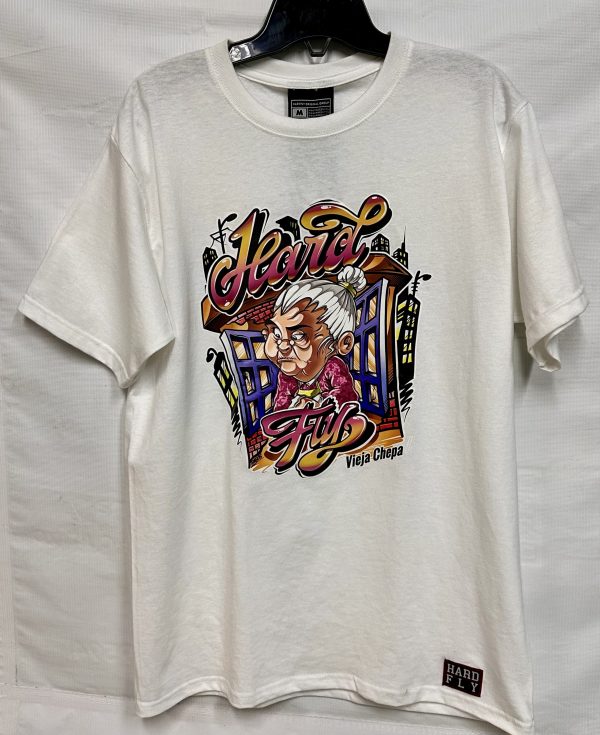 Polera blanca vieja chepa - hardfly