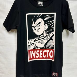 Polera negra Vegeta "insecto" - hardfly