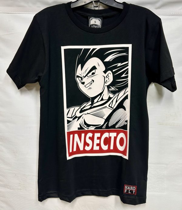 Polera negra Vegeta "insecto" - hardfly