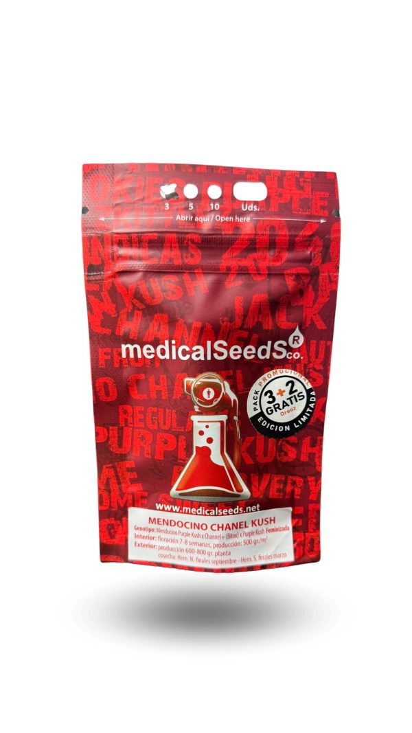 Semillas Mendocino chanel kush x3+2 fem - medical seeds