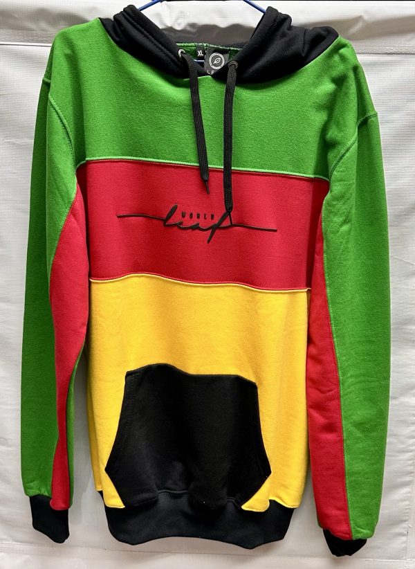 Poleron rasta (verde, rojo, amarillo y negro) - leaf