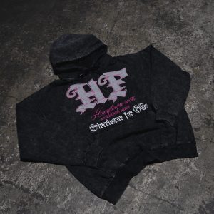 Hoodie acid wash blackberry p - hardfly