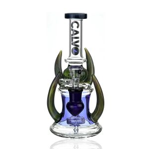 Bong rig four horn blue - calvo glass