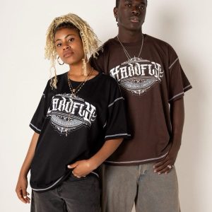 Polera negra drop aniversary 10/lowrider - hardfly