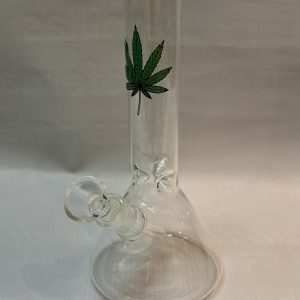 bong beaker diseño hoja cannabis