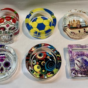 Cenicero de vidrio distintos diseños