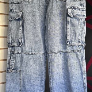 Pantalon ancho azul palido DB1012 - diabolo