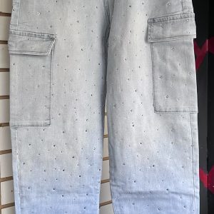 Pantalón ancho celeste con brillos DM010 - diabolo