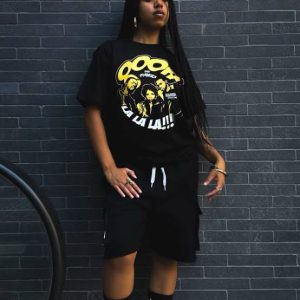 Polera negra fugees - hardfly