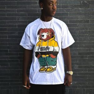 Polera blanca bear - hardfly