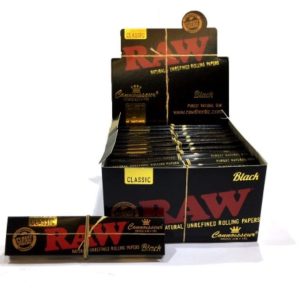 papelillo black classic connoisseur 1 1/4 size + tips - raw