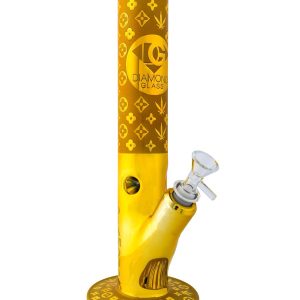 Bong enline dorado - Diamond glass