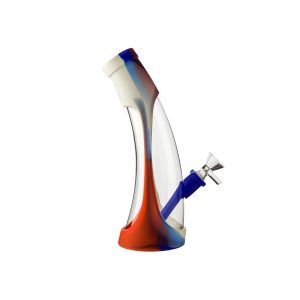 Bong silicona y vidrio curvo - BY ZF