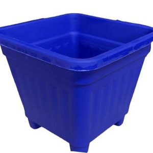 Macetero cuadrado azul 0,25 lt