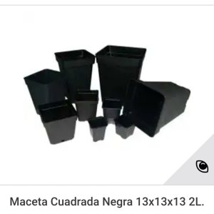 Macetero cuadrado 2,2lt 13x13x13